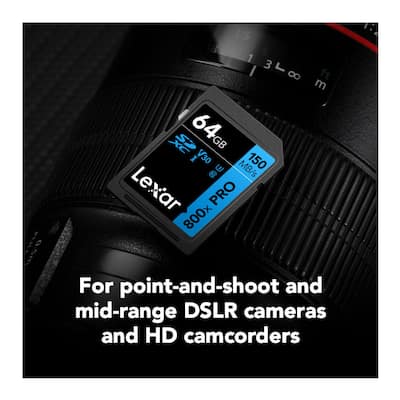 Lexar 64GB High Performance 800x PRO UHS I SDXC Memory Card Lexar 64GB High Performance 800x PRO UHS I SDXC Memory Card