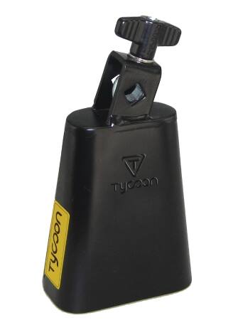 Tycoon Percussion 4.5 Inch Black Powder Coated Cowbell, with Steel ...