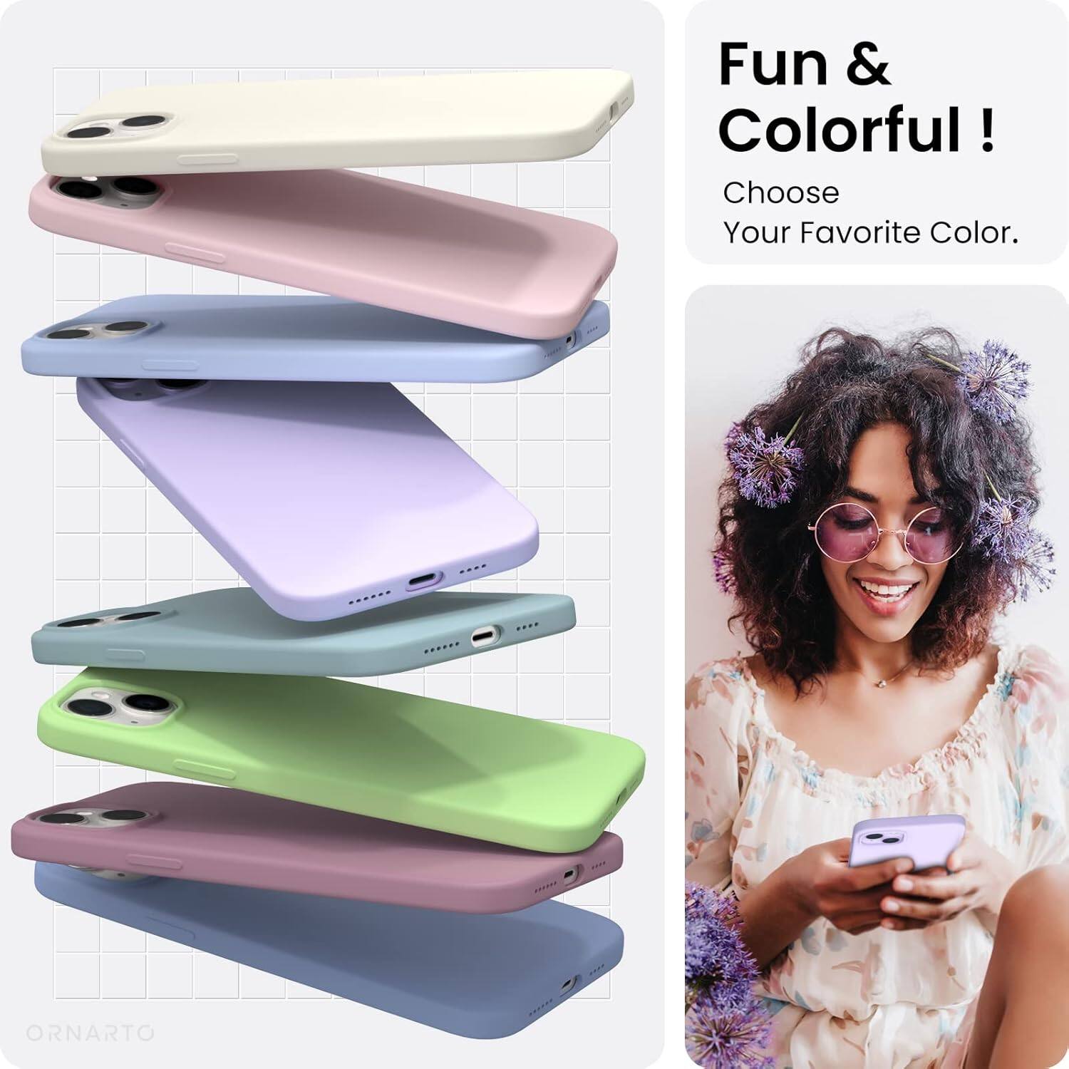 Fun & Colorful! Choose Your Favorite Color. ORNARTO