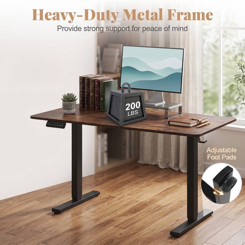 Heavy-Duty Metal Frame  
Provide strong support for peace of mind  
200 LBS  
Adjustable Foot Pads