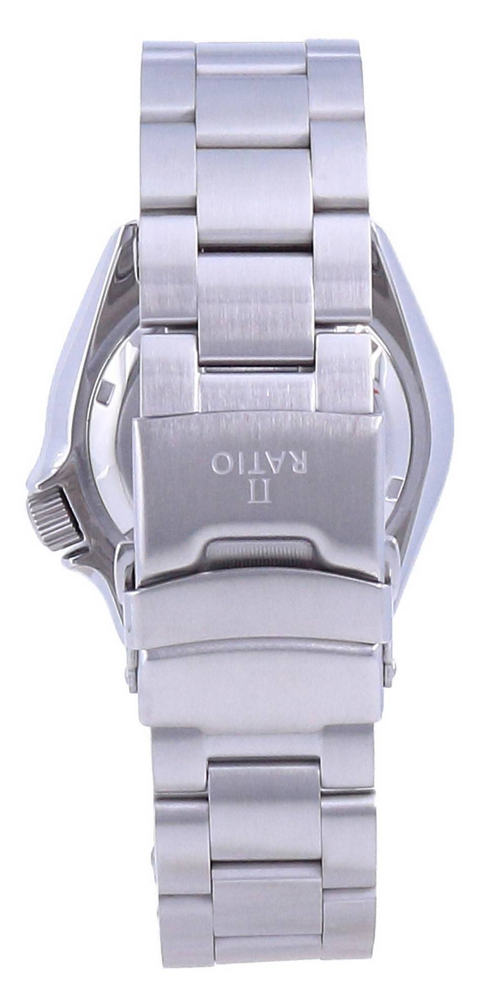 Alt View 1. RATIO - FreeDiver White Dial Sapphire Crystal Stainless Steel Automatic RTB209 200M Men's Watch - Silver and white.