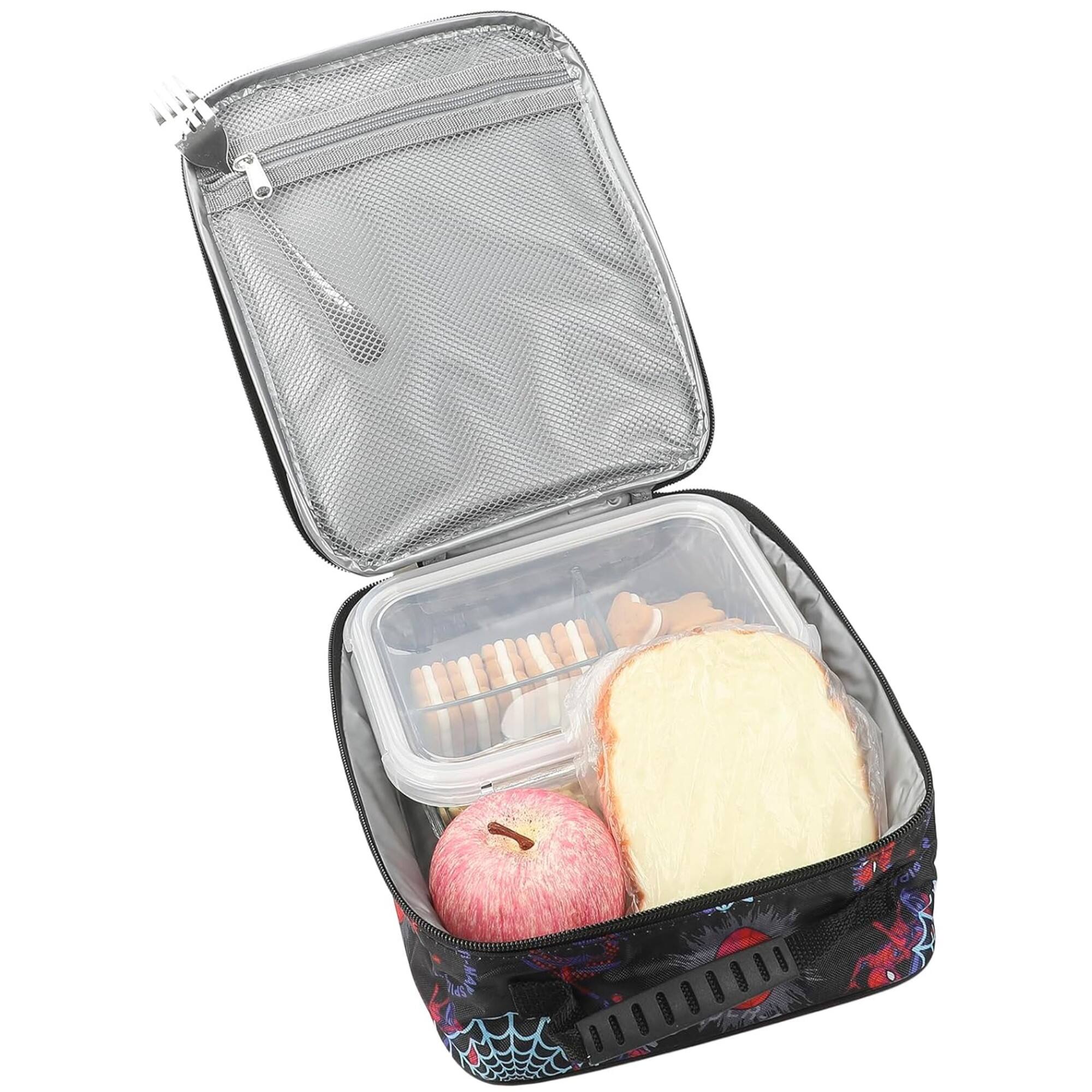 Alt View 4. Marvel - Bioworld Spider-Man Superhero & Webs 16" Premium Backpack & Lunch Kit Set for Boys - Assorted Pre-Pack.