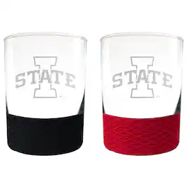 Great American Products - Iowa State Cyclones 14oz. Commissioner Rocks Glass Two-Piece Set - Multicolor