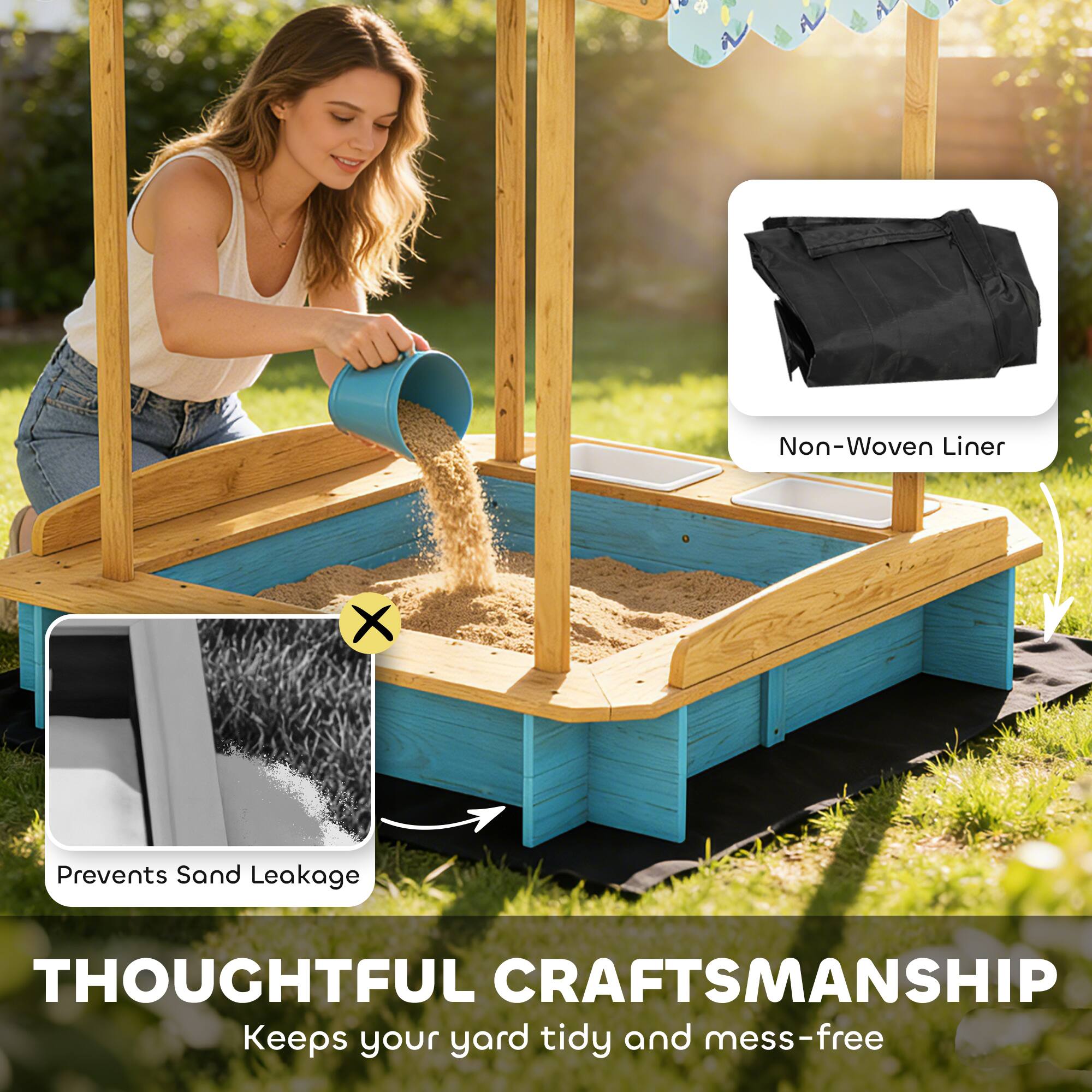 Non-Woven Liner X Prevents Sand Leakage

THOUGHTFUL CRAFTSMANSHIP

Keeps your yard tidy and mess-free