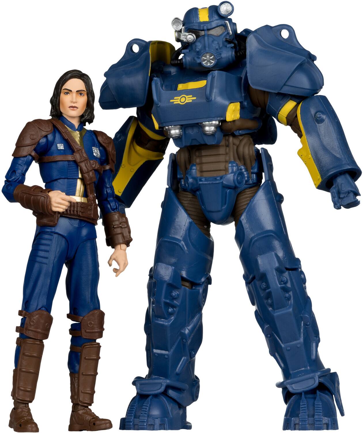 Alt View 2. McFarlane Toys - McFarlane Toys - Fallout 4 - 7" T-60 Vault Tec & Sole Survivor Action Figure 2-Pack   - COLLECTIBLES - Multicolor.
