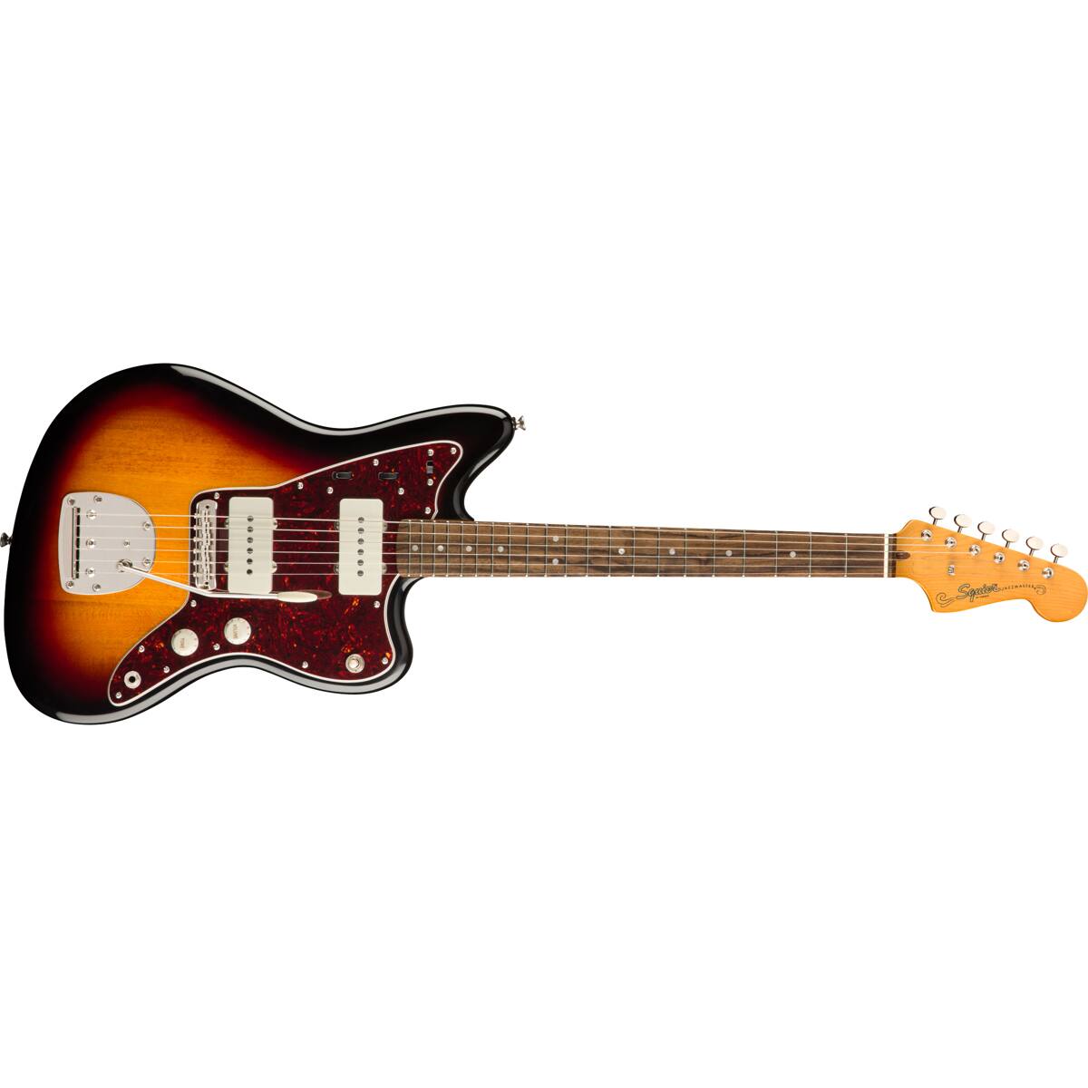 Alt View 1. Squier - Squier Classic Vibe '60s Jazzmaster Electric Guitar, Indian Laurel Fingerboard, 3-Tone Sunburst.