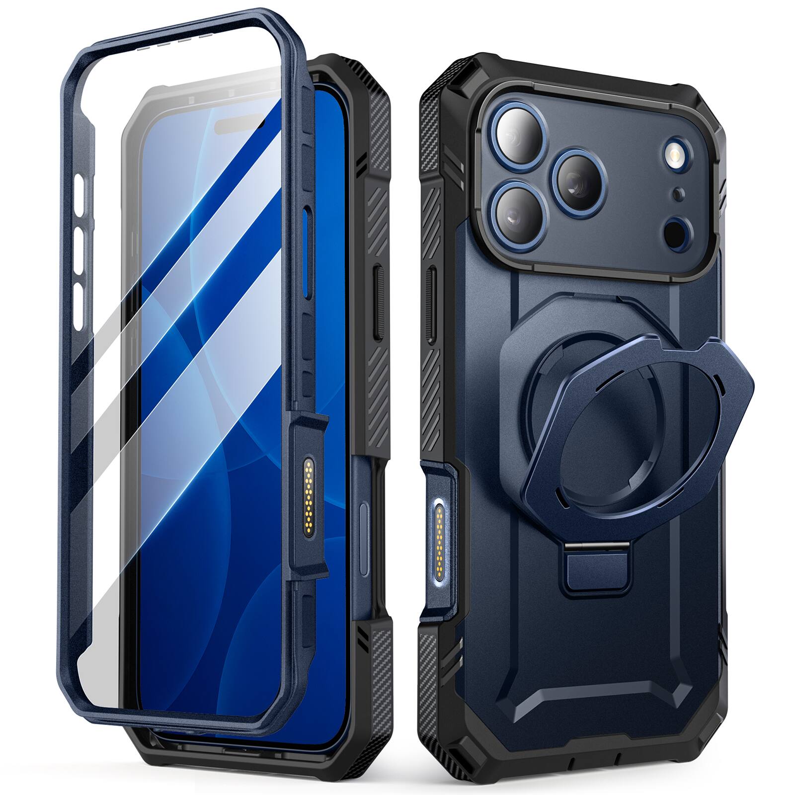 SUPCASE - UB Grip Pro MagSafe Case for iPhone 17 Pro Max – Sleek Protection + HD Tempered Glass Screen Guard - Azure