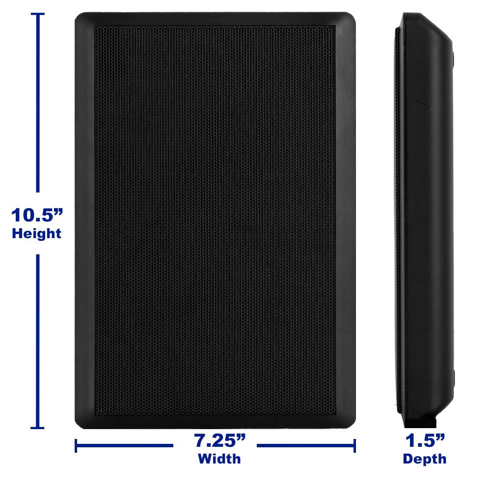 10.5" Height  
7.25" Width  
1.5" Depth