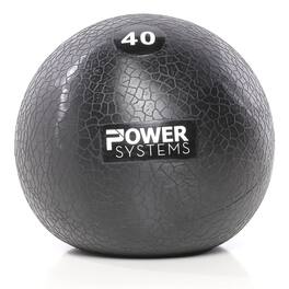 Power Systems - MEGA Slam Ball Prime (40 lb), No-Bounce 10" Medicine Ball for Strength & Core Training - Black