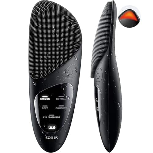 Vulpecula Spade - Face Scrubber Facial Cleansing Brush: Silicone Portable Waterproof Rechargeable Face Wash Brush, 4 Cleansing Modes,