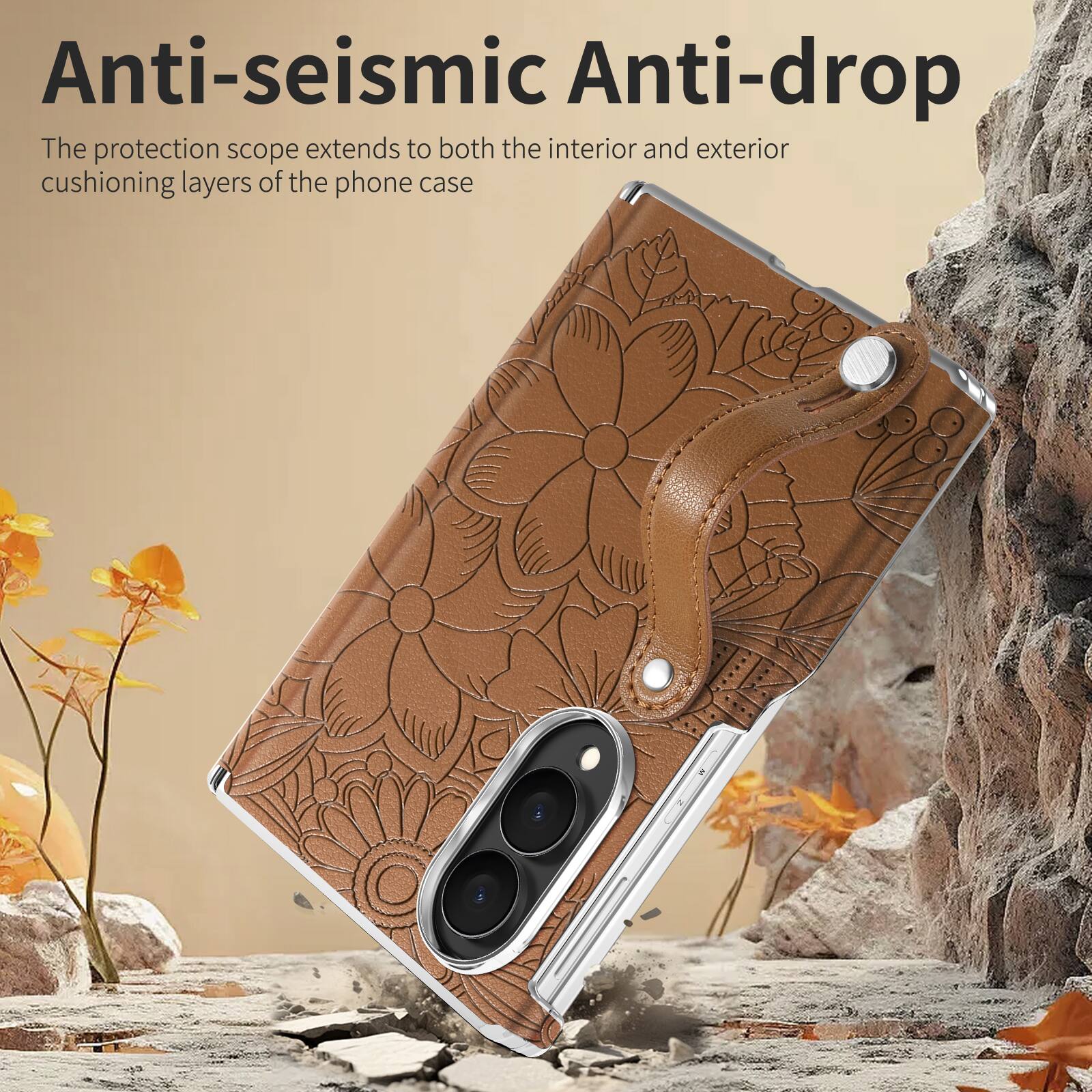 Anti-seismic Anti-drop

The protection scope extends to both the interior and exterior cushioning layers of the phone case