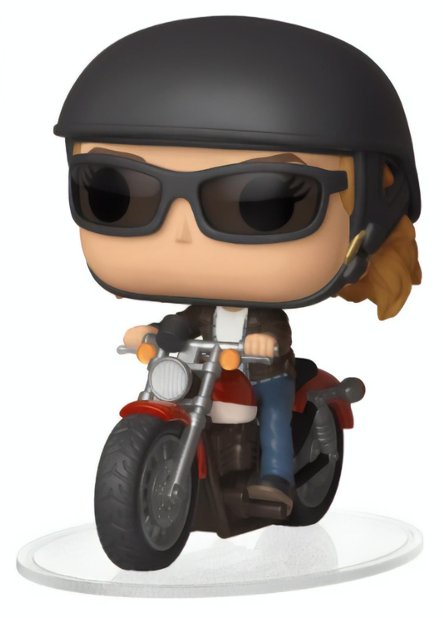 Alt View 1. Marvel - Marvel Captain Marvel Funko POP Rides Vinyl Figure | Carol Danvers on Motorcycle - Black.