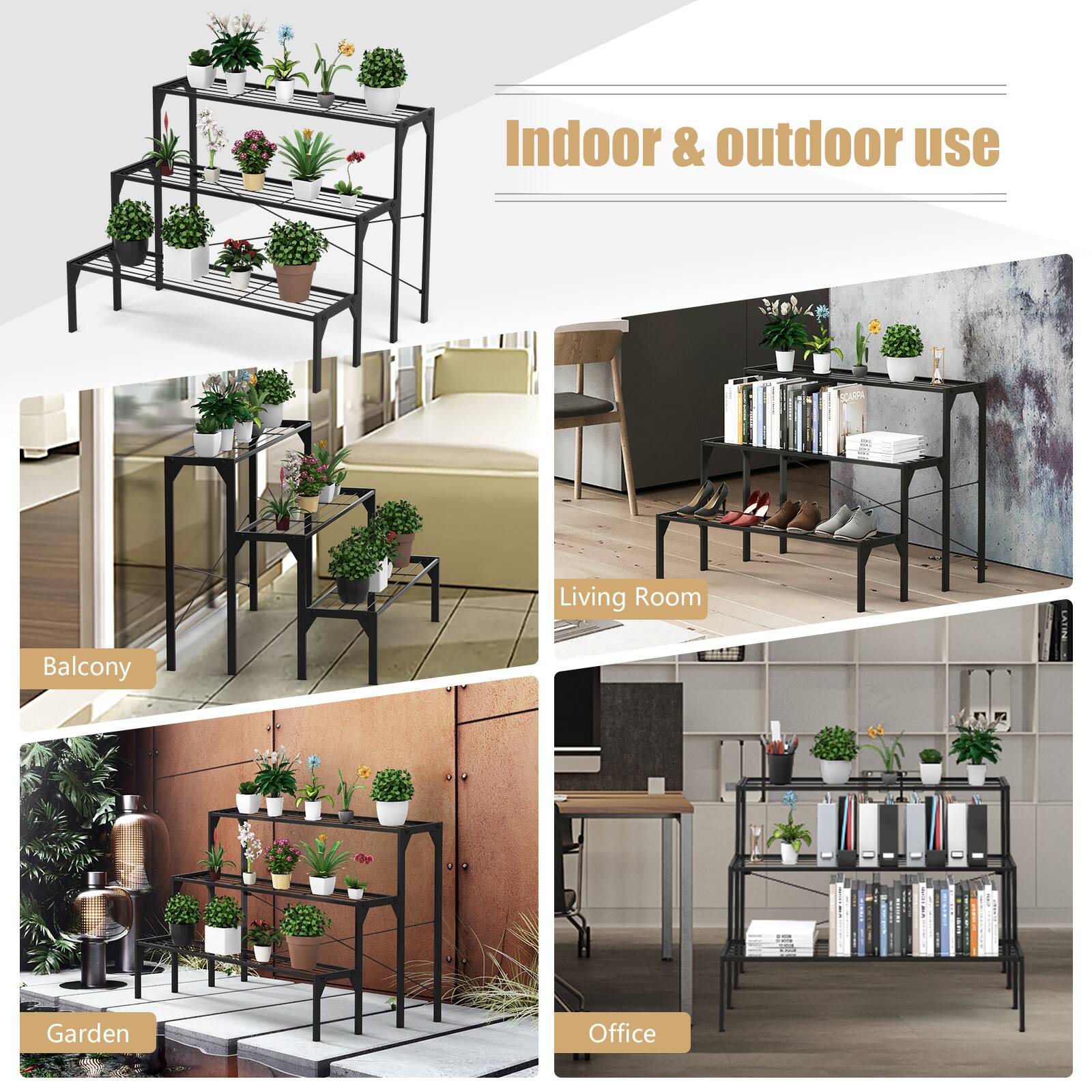 Indoor & Outdoor Use: Balcony, Living Room, Office, Garden
