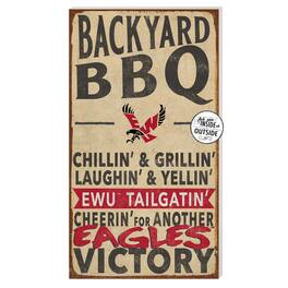 Jardine - Eastern Washington Eagles 11'' x 20'' Indoor/Outdoor BBQ Sign - Brown