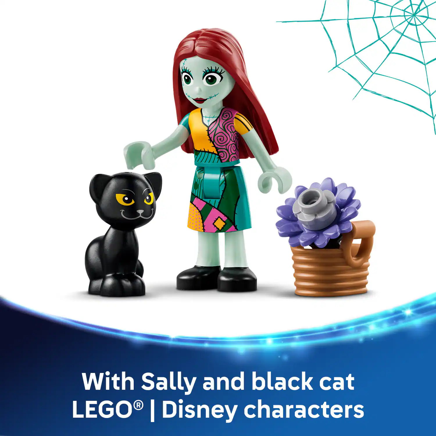 With Sally and black cat LEGO | Disney characters