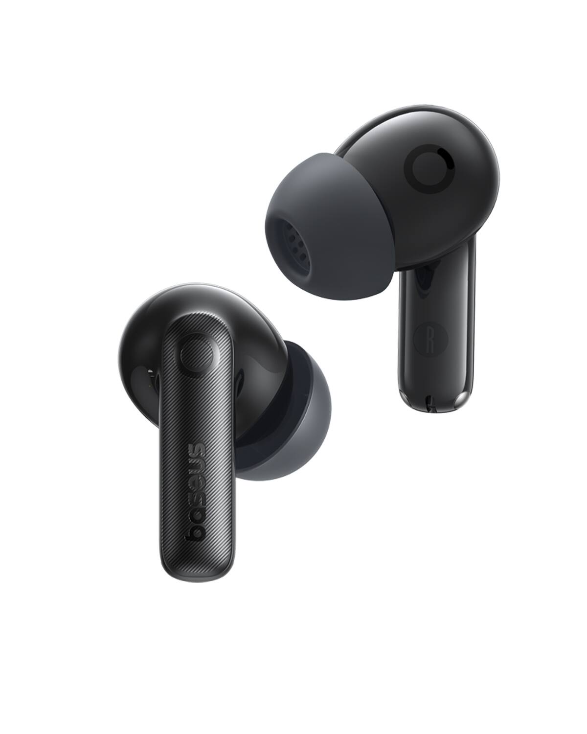 Alt View 7. Baseus - Baseus Bass BP1 Pro Noise Cancelling Wireless Earbuds, Real-Time 55H Playtime, IP55 Waterproof, Bluetooth 6.0,Black - Black.