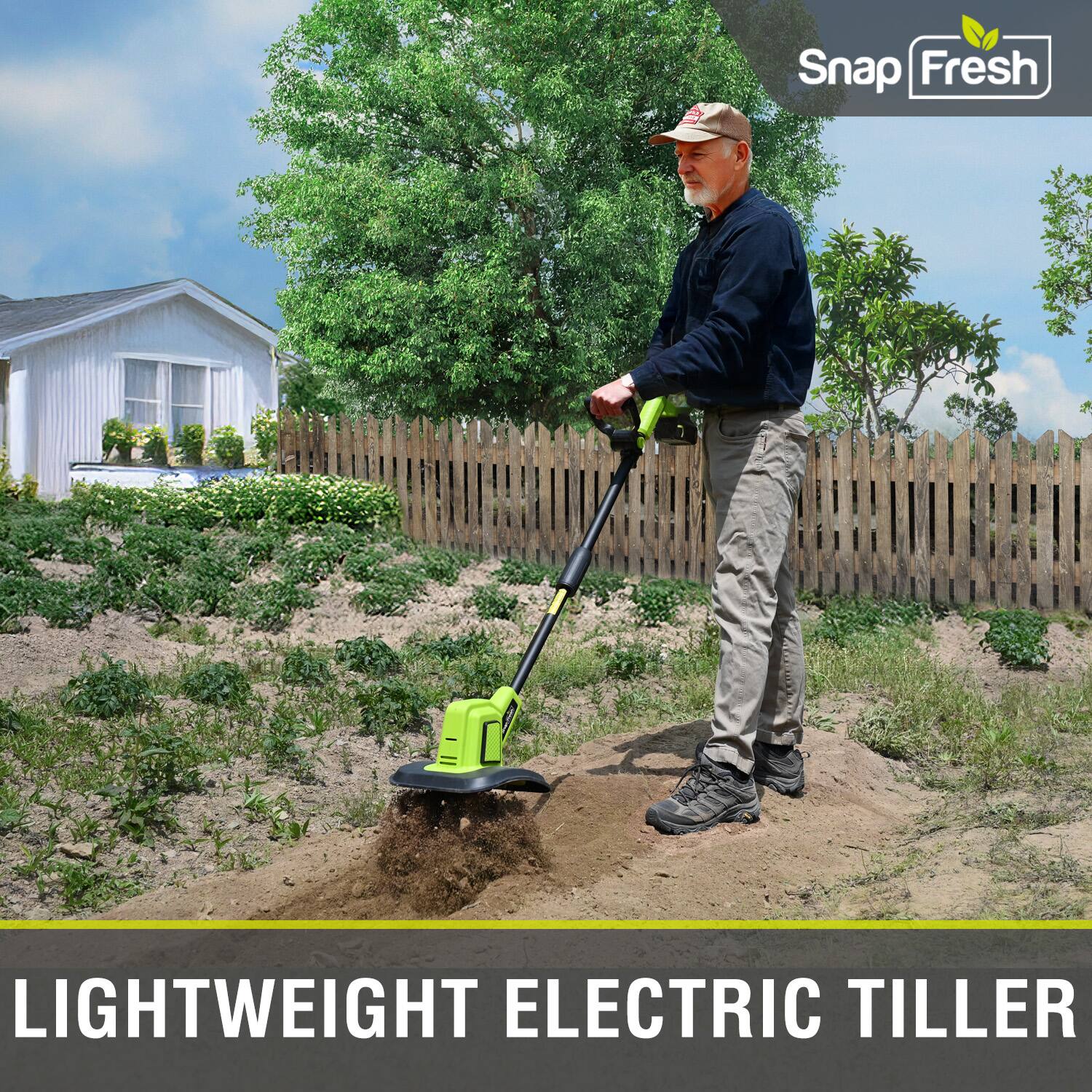 Snap Fresh LIGHTWEIGHT ELECTRIC TILLER