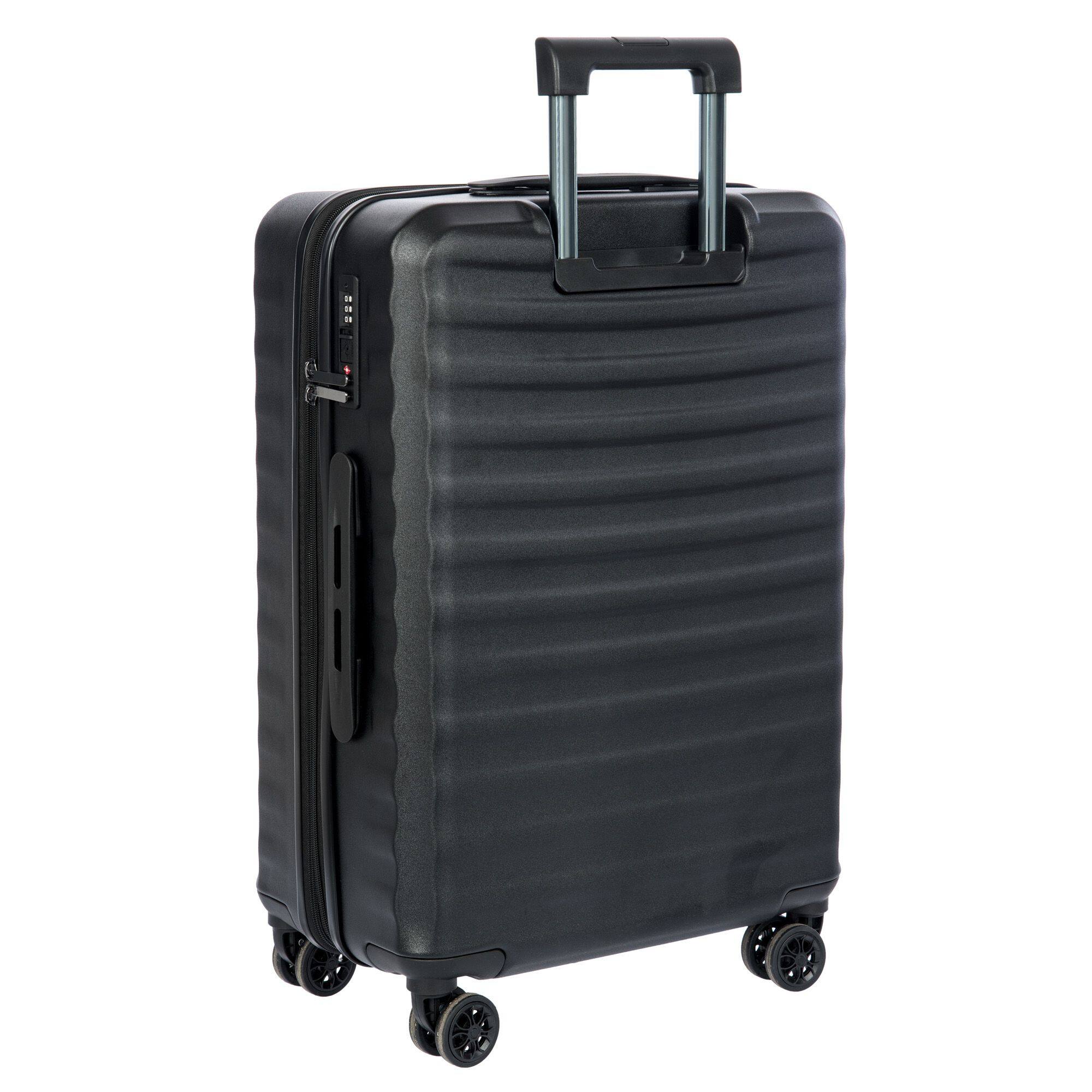 Left. Bric's - Nausicaa Hardside Expandable 27" Medium Checked Spinner Luggage - Black.