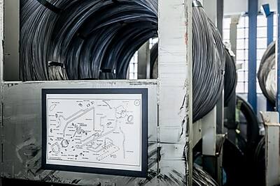 Alt View 5. Durable -  DURAFRAME Sign Holder, 8.5" x 11", Wall Mounted, Vertical/Horizontal, Bottom/Side Loading, Black/Silver, 2/Pack - Black/Silver.