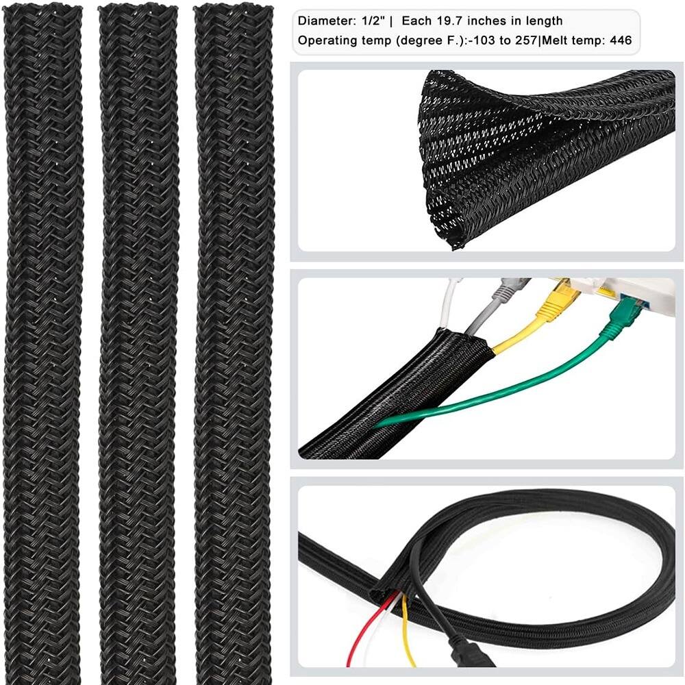 Diameter: 1/2"  
Each 19.7 inches in length  
Operating temp (degree F.):-103 F. to 257°F  
Melt temp: 446°F