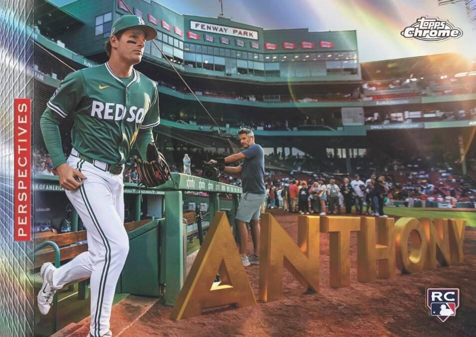 FENWAY PARK  
topps Chrome  
PERSPECTIVES OF AMERICA  
RED SOX  
ANTHONY  
RC