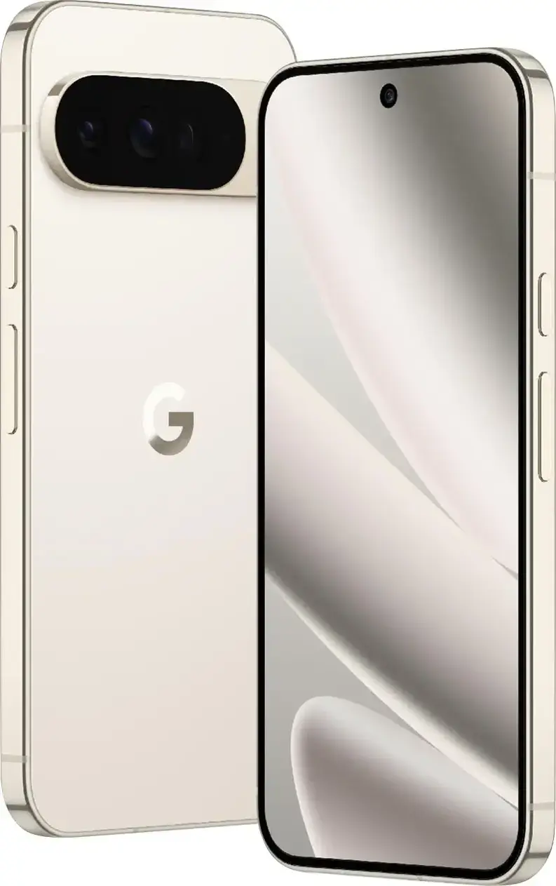 Front. Google - Pixel 10 Pro XL 256GB (Unlocked) - Porcelain.
