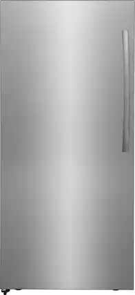 Front. Frigidaire - 19 Cu. Ft. Single Door Freezer - Smudge-Proof® Stainless Steel.