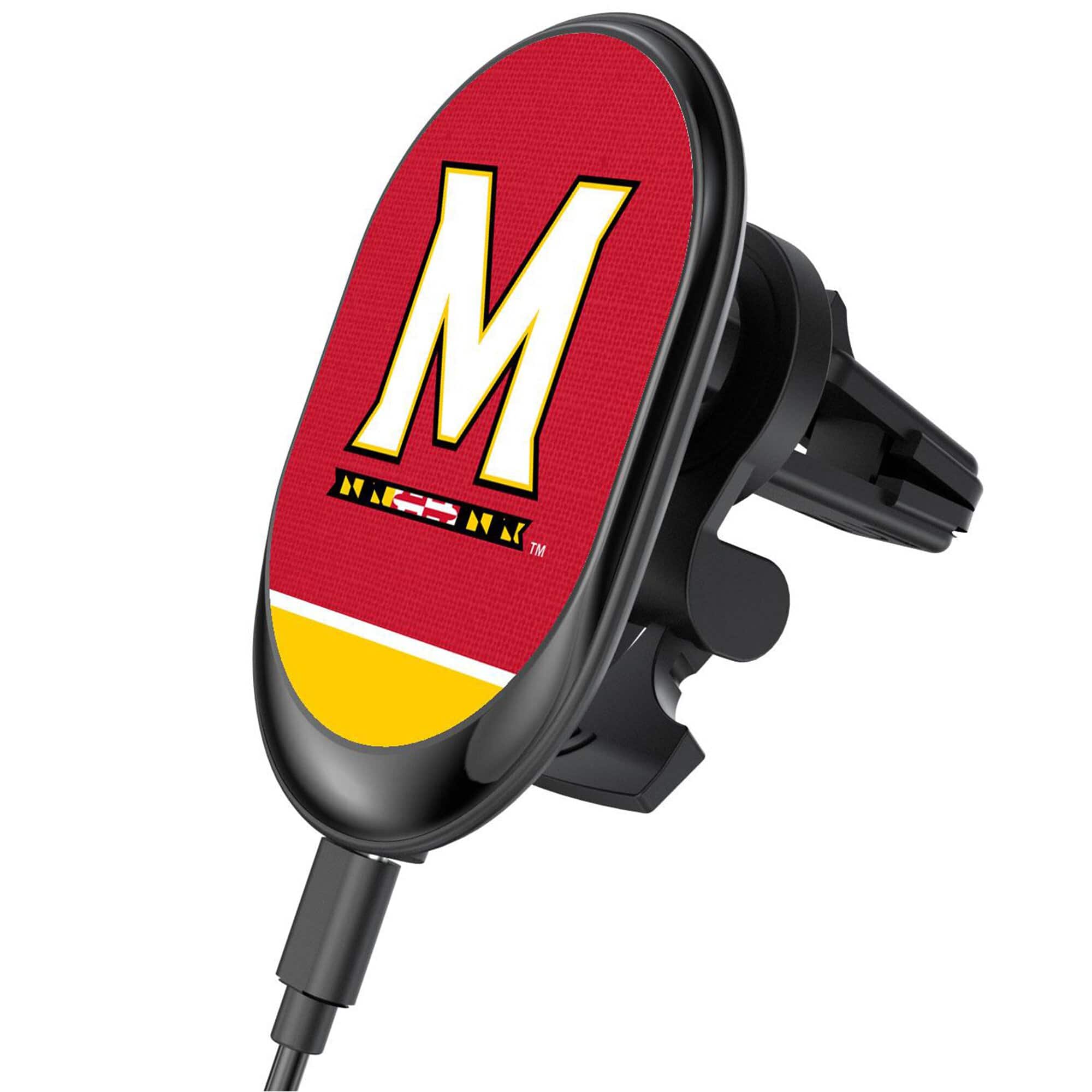 Keyscaper - Maryland Terrapins Wireless Magnetic Car Charger - Black