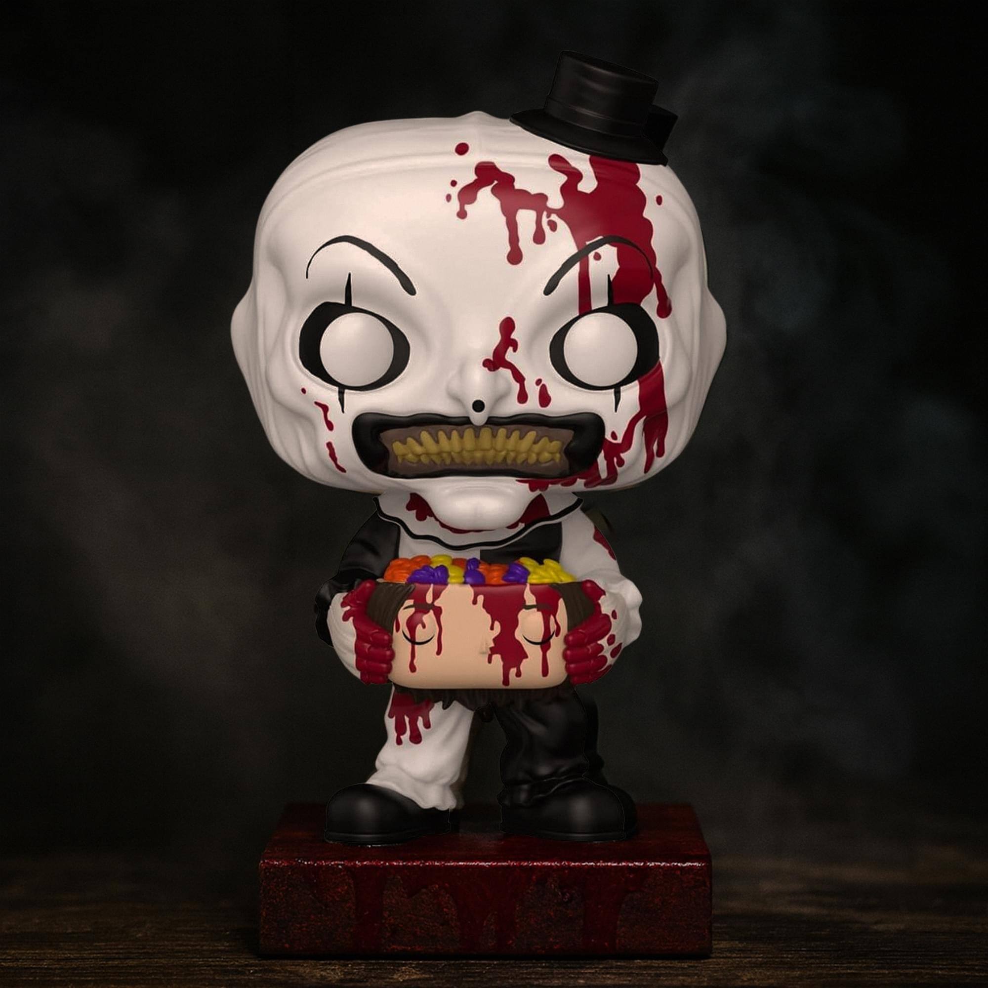 Alt View 2. Funko - Terrifier Art the Clown with Head Funko Pop! Vinyl Figure #1 - Multi-Colored.