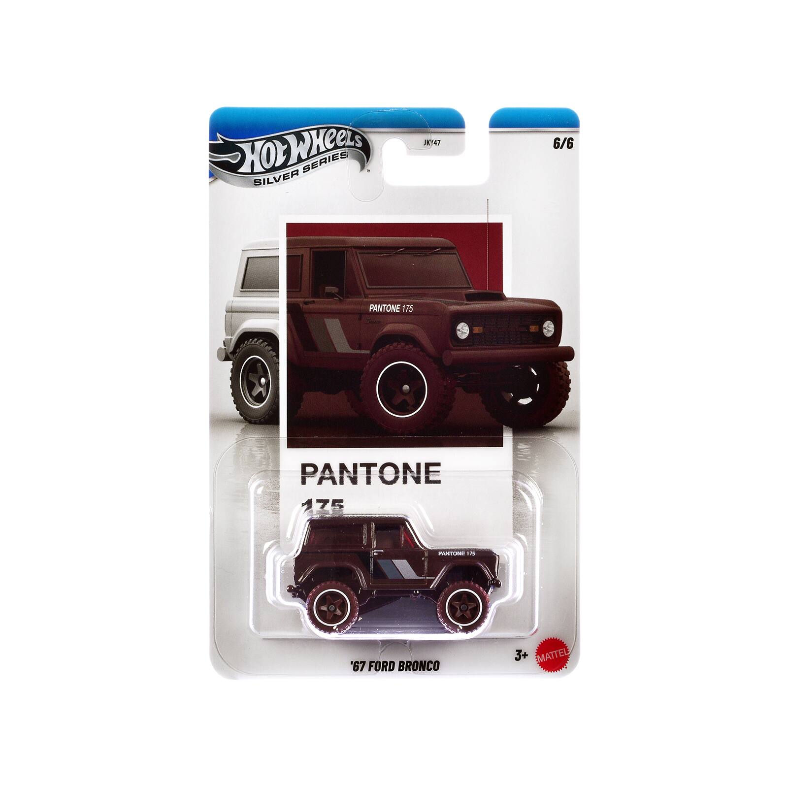 Hot Wheels SILVER SERIES  
JK147  
6/6  
PANTONE 175  
PANTONE 175  
PANTONE 175  
'67 FORD BRONCO  
3+ EMATTEL