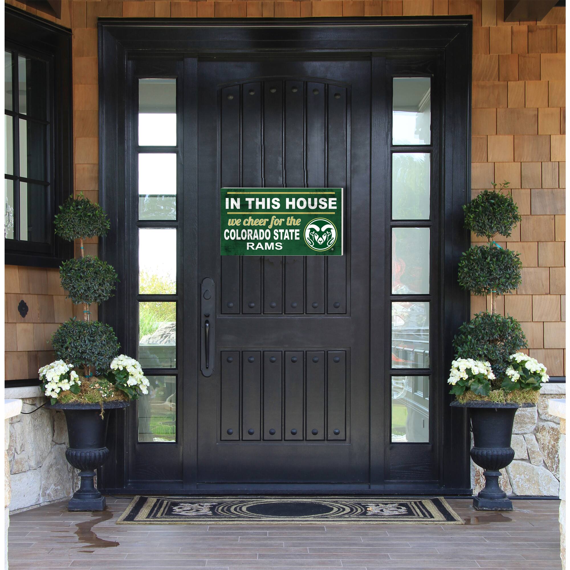 IN THIS HOUSE  
we cheer for the  
COLORADO STATE  
RAMS