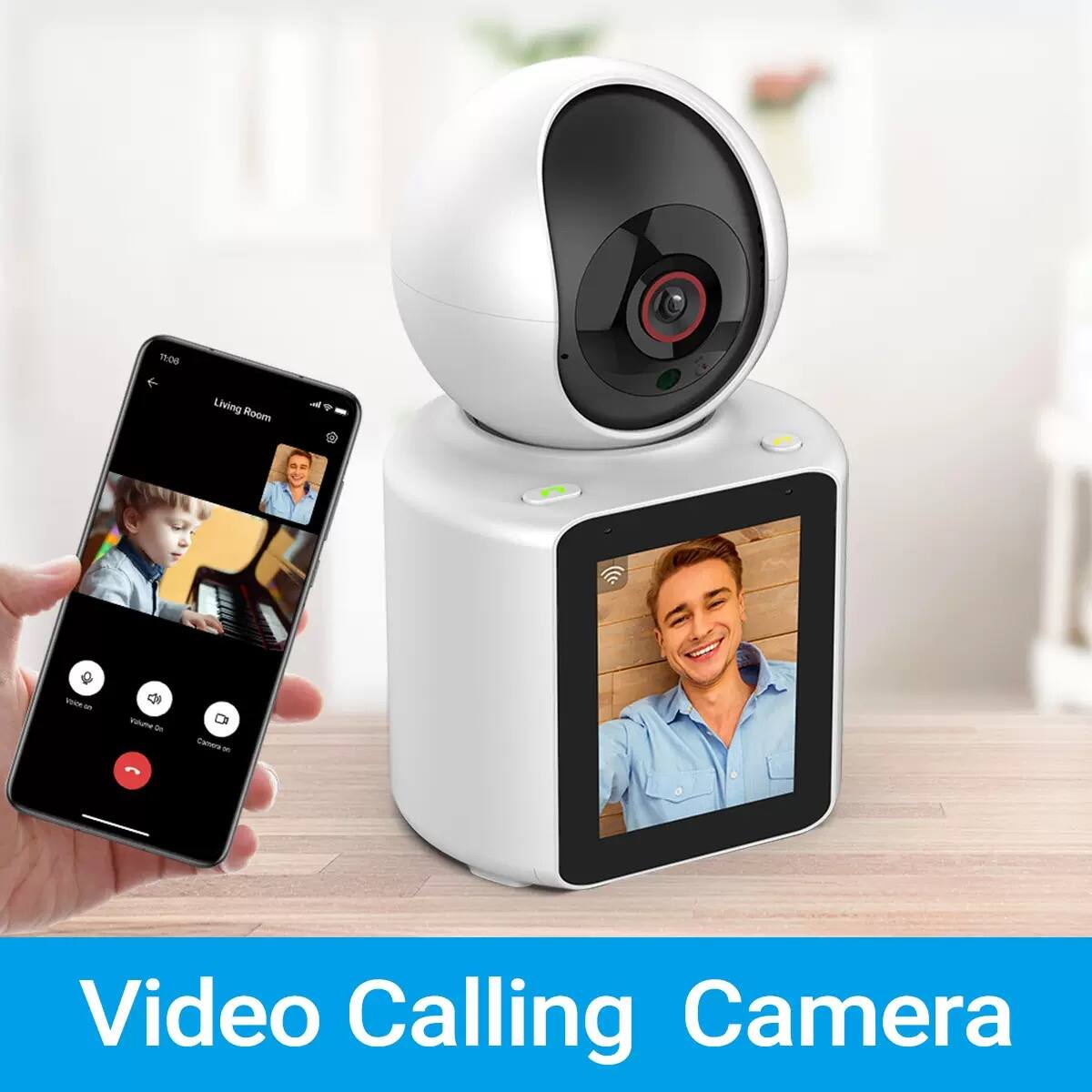 no6 Living Room - 4 View Angle - Clnora - Video Calling Camera
