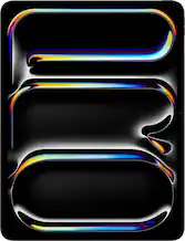 Front. Apple - 13-inch iPad Pro M5 chip Wi-Fi 256GB with OLED - Space Black.