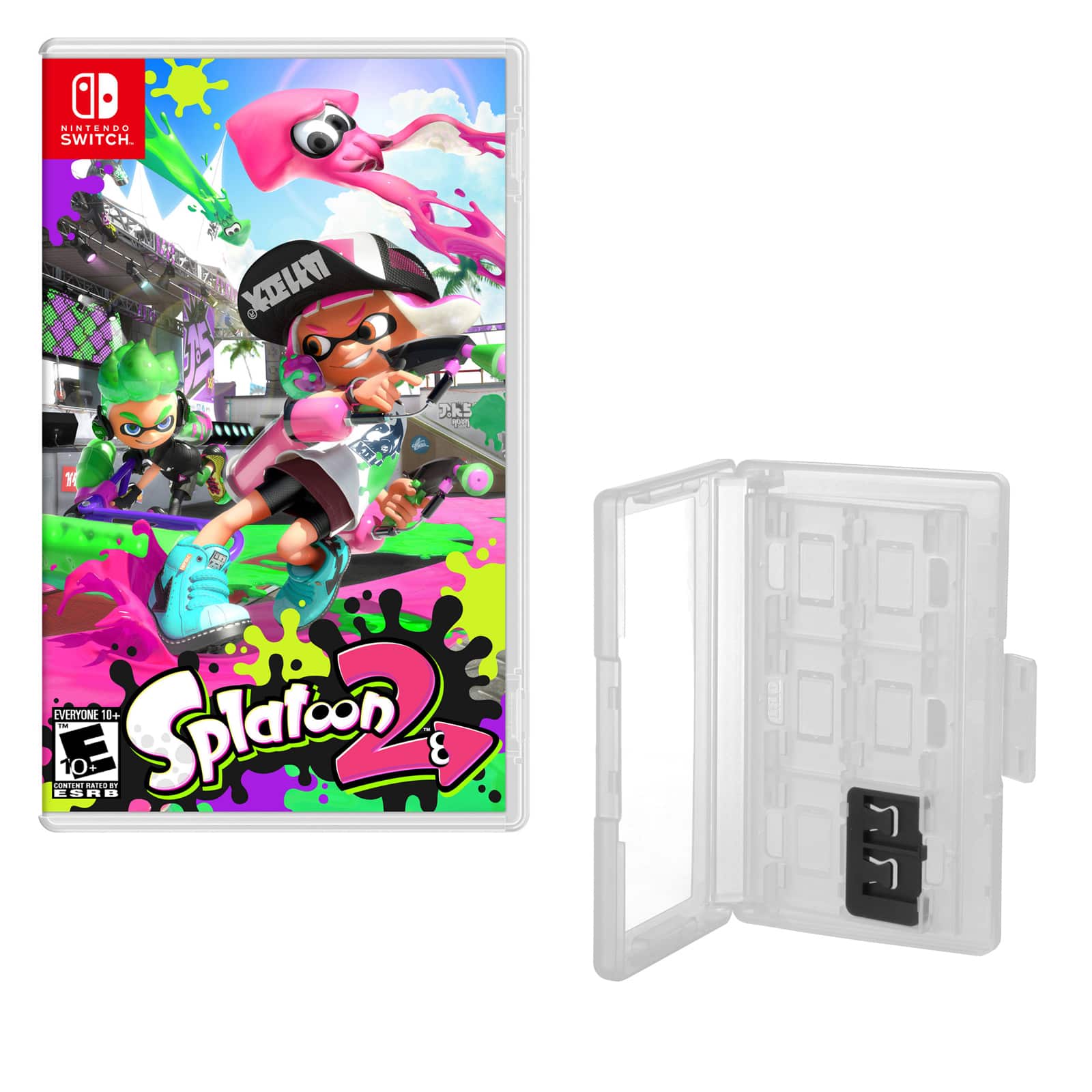 Splatoon Game and Game Caddy - Nintendo Switch