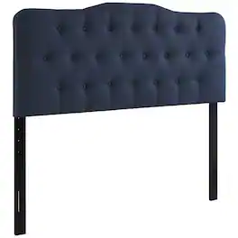 Annabel Upholstered Fabric Queen Headboard by Modway - Blue