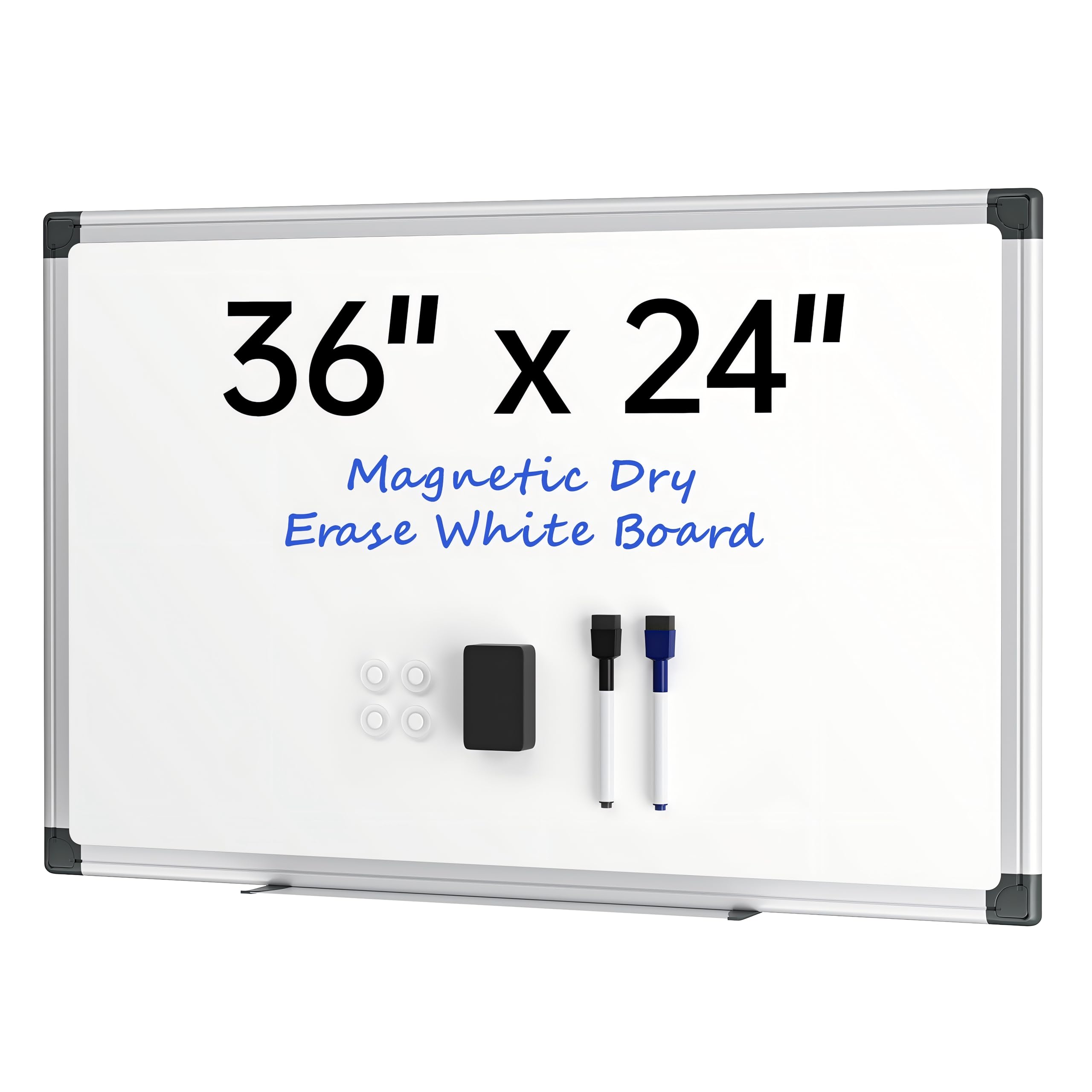 36" x 24"
Magnetic Dry Erase White Board