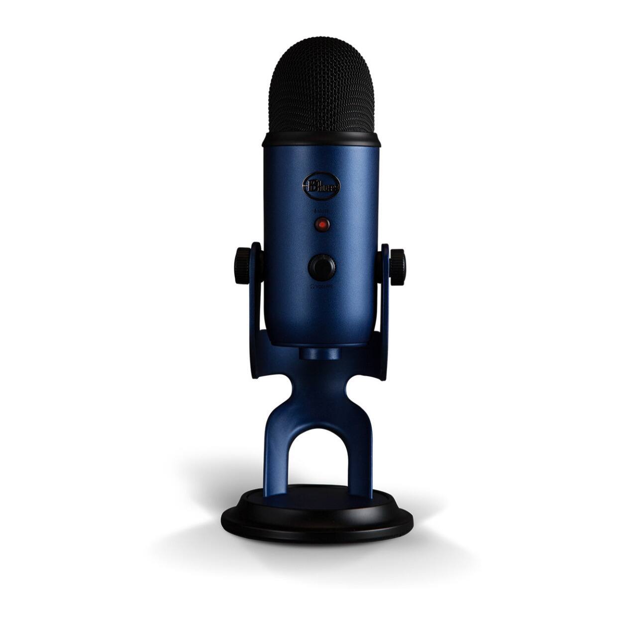 Angle. Blue Microphones - Blue Microphones Yeti USB Microphone (Midnight Blue) with Studio Stand Bundle.