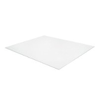 Floortex - Executive XXL Polycarbonate Rectangular Chair Mat for Hard Floor - 60" x 60" Square - Clear - Front_Zoom