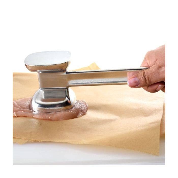 Alt View 3. Norpro - 10-Inch Aluminum Meat Tenderizer Hammer, Silver - Silver.