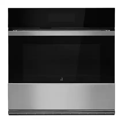 Front. JennAir - NOIR 30" Built-In Single Electric Convection Wall Oven with Advanced Temperature Precision - PrintShield Stainless.