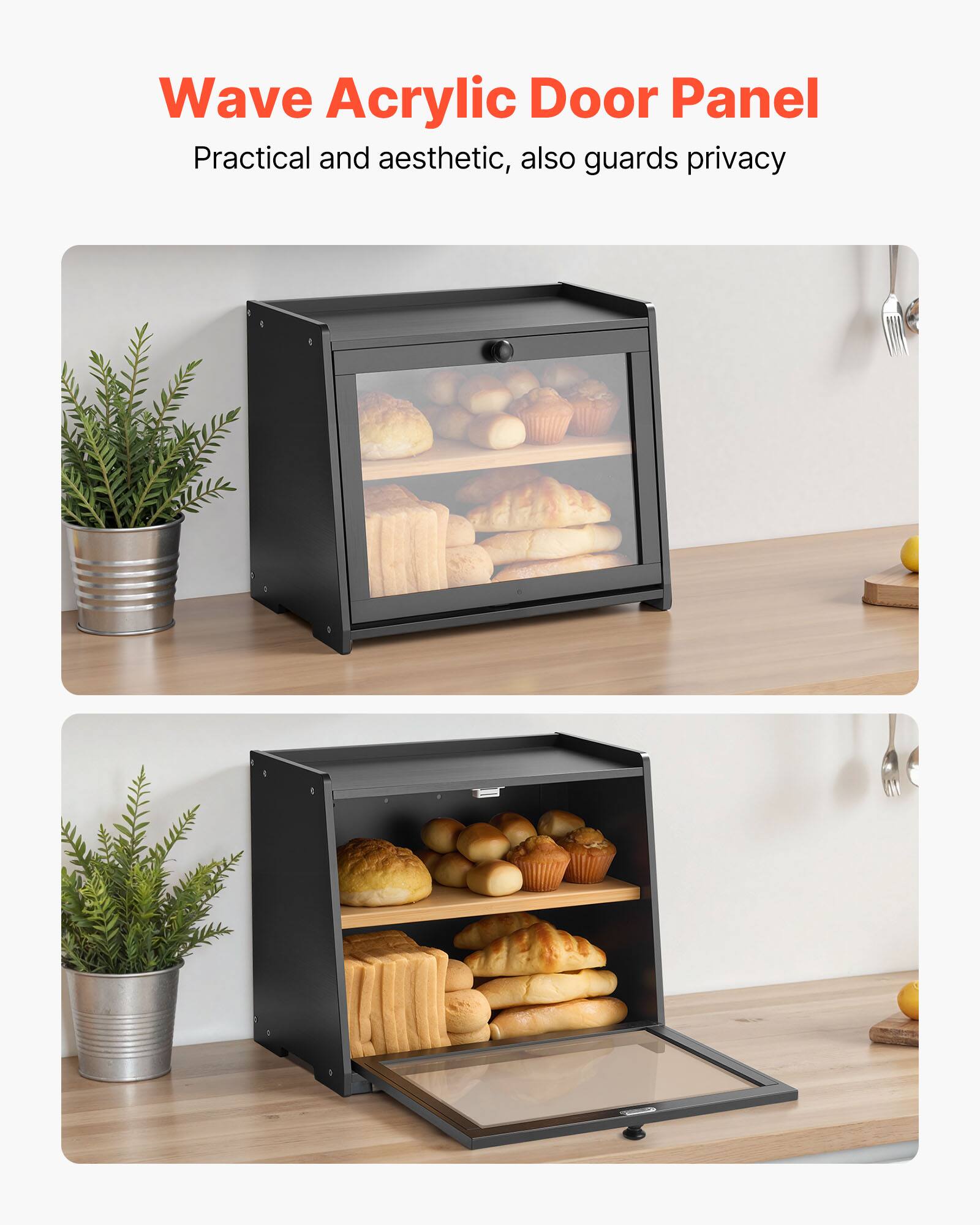 Wave Acrylic Door Panel
Practical and aesthetic, also guards privacy.