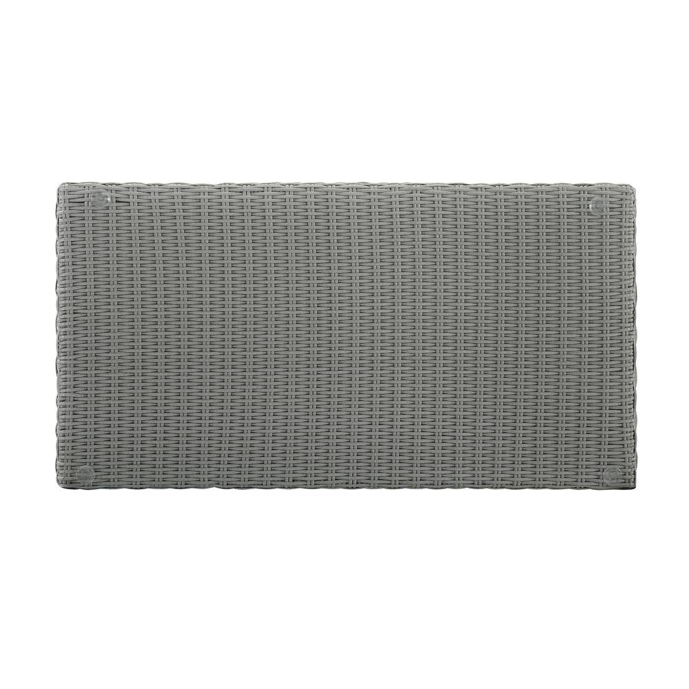 Left. Crosley Furniture - Bradenton Wicker Outdoor Coffee Table - Gray.