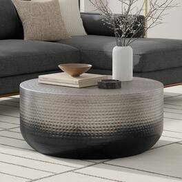 Simpli Home - Nova Metal Coffee Table - Silver Ombre