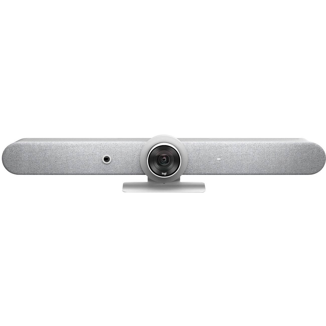 Alt View 3. Logitech - Logitech Rally Bar All-In-One Video Bar for Medium and Large Rooms, White - 3840 x 2160 Video - 3x Digital Zoom.