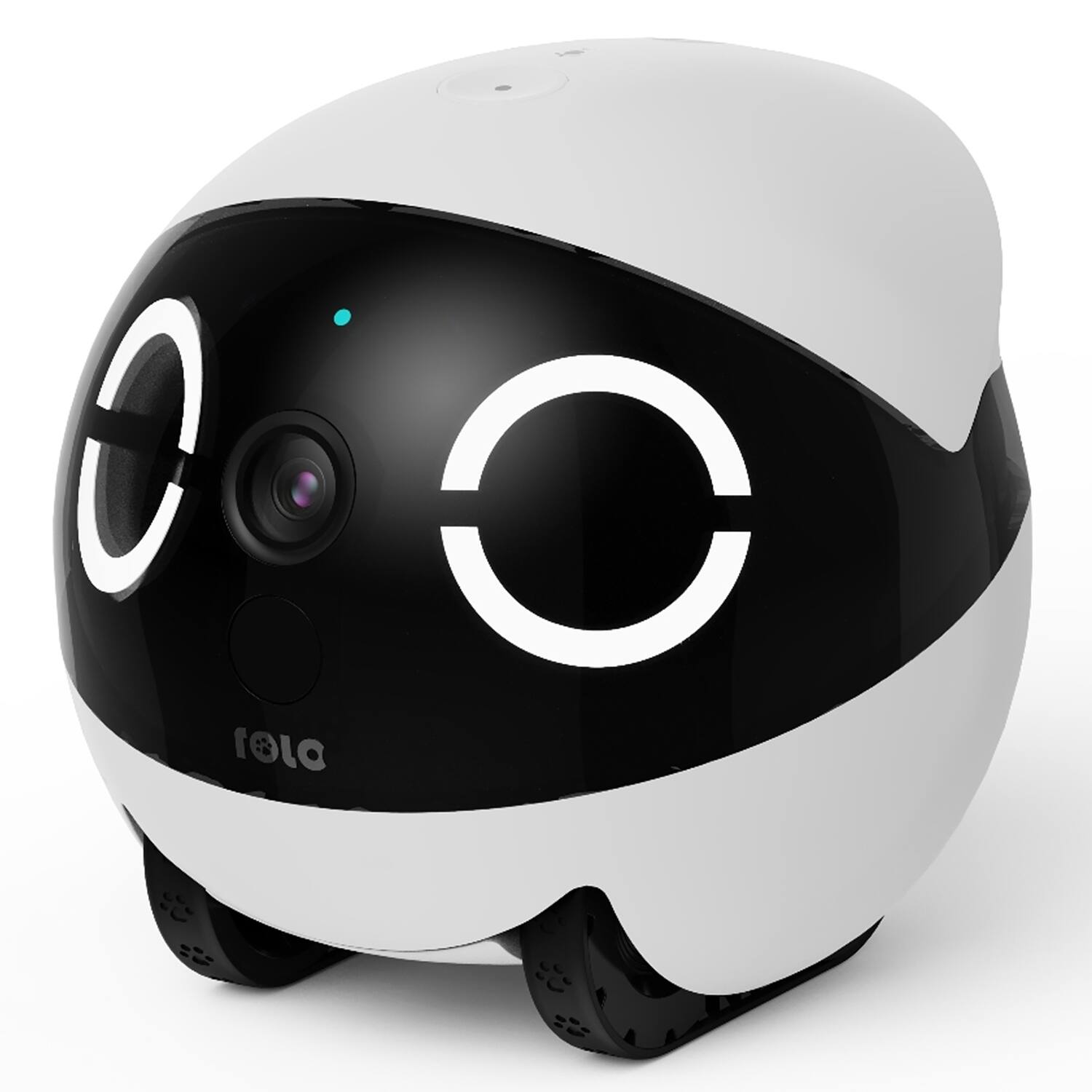 Alt View 1. Enabot - Eb2303311 Rola Mini Companion Robot With 2k Qhd Camera And Built-in Call Button With 2-way Voice - White.