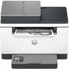 HP - LaserJet MFP M246sdw Wireless Black-and-White All-in-One Laser Printer, Scanner, Copier, AI-Enabled - White