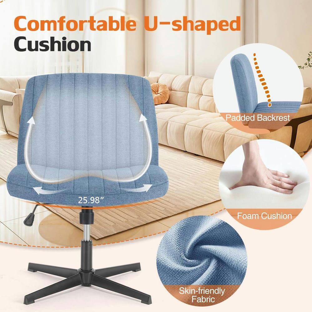 Comfortable U-shaped Cushion  
25.98" Foam Cushion  
Padded Backrest  
Skin-friendly Fabric