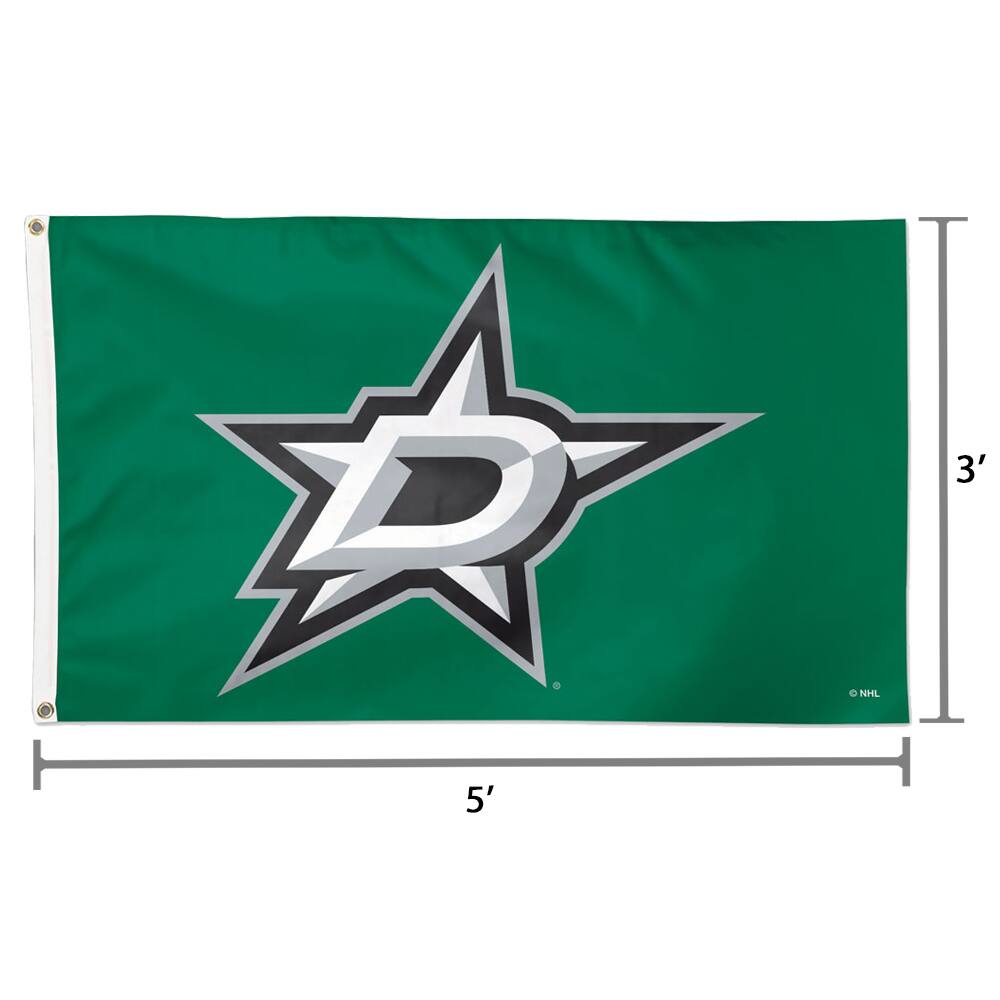 Alt View 1. WinCraft - Dallas Stars Deluxe 3' x 5' One-Sided Flag - Multicolor.