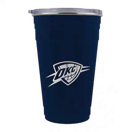 Front. Great American Products - Oklahoma City Thunder 22oz. Tailgate Tumbler - Multicolor.