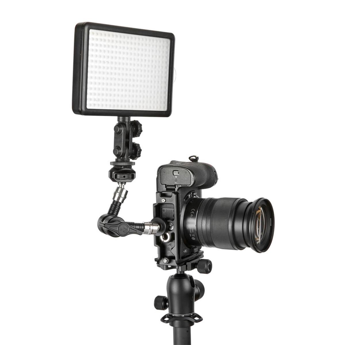 Alt View 9. 3M - 3 Legged Thing ZELDA QD-Compatible Dedicated L-Bracket for Nikon Z6/7, Darkness.
